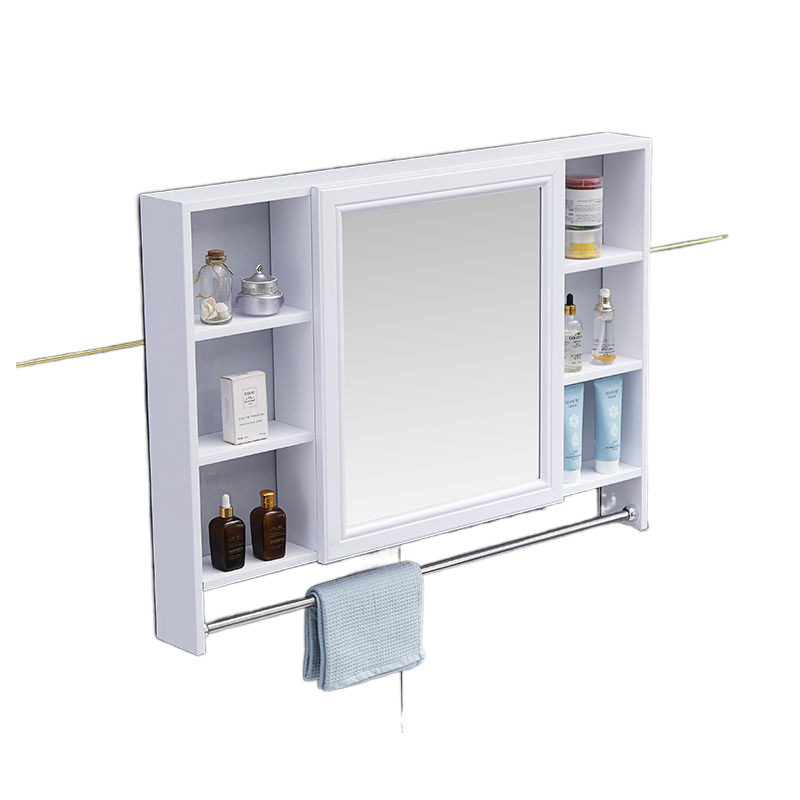 Bathroom mirror cabinet, wall-mounted bathroom mirror with storage rack, bathroom mirror box, toilet storage cabinet wholesale Item Picture