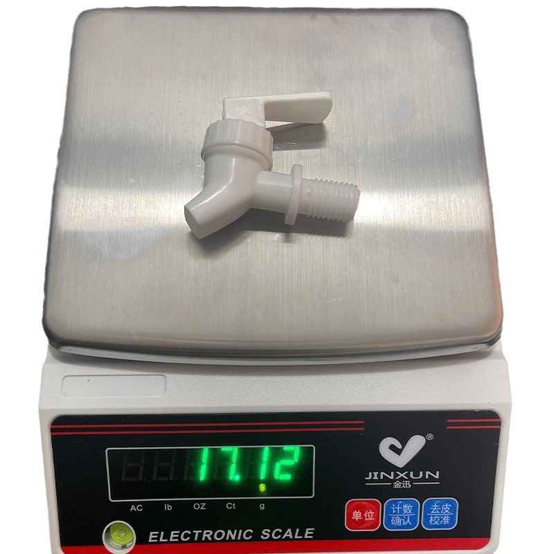 Special plastic press-type faucet for white and cold water buckets, ice water kettle, water dispenser, food-grade plastic faucet Item Picture