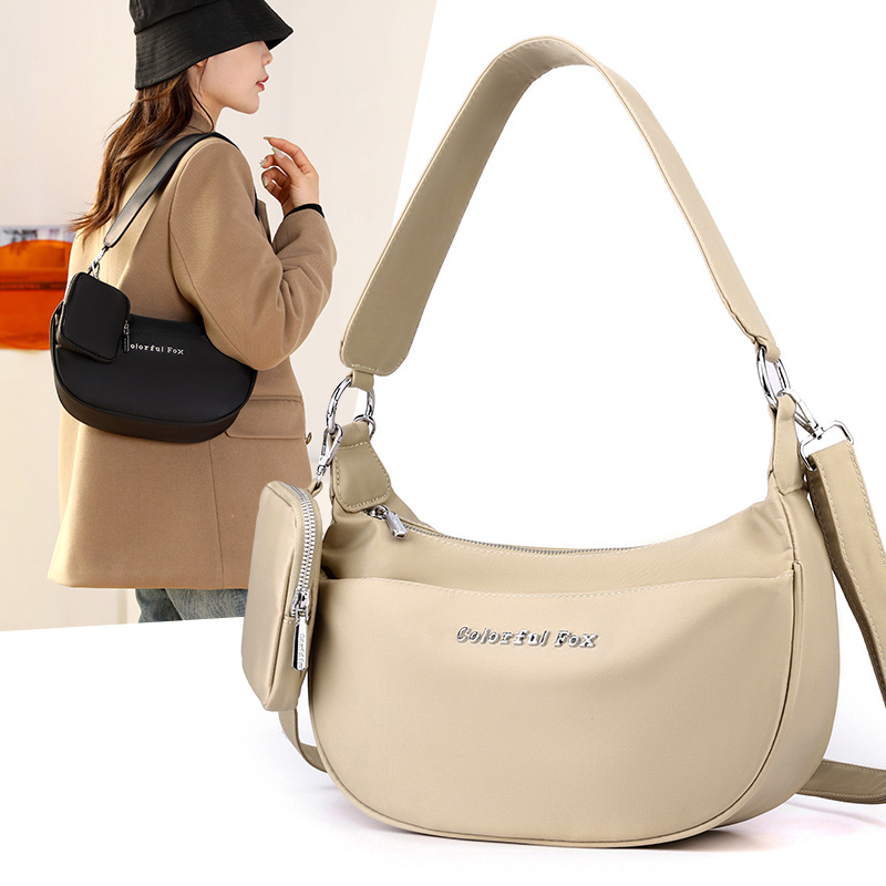 Colorful Fox women's fashionable and trendy underarm bag, Korean style versatile single-shoulder bag, cross-border sports handbag full figure