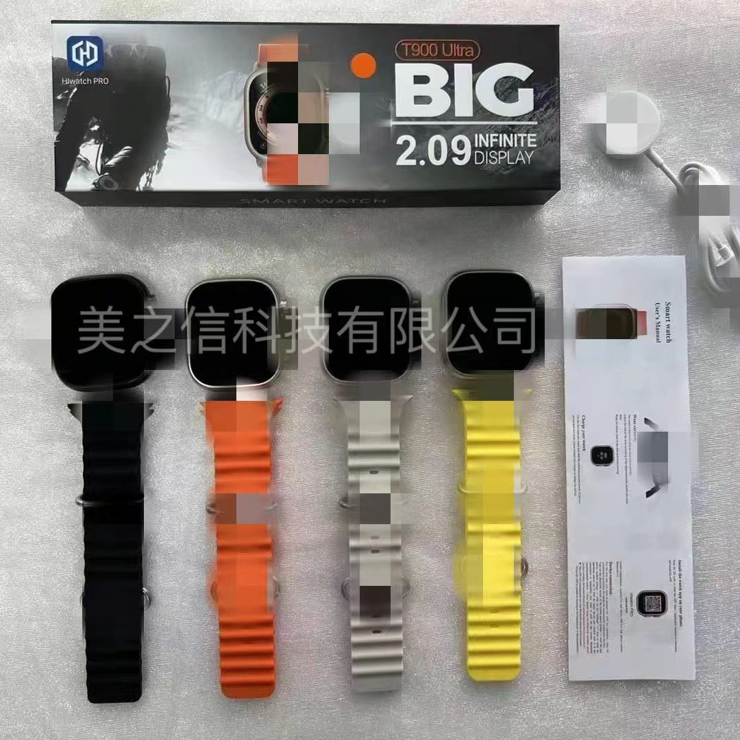 T900 ultra 2.0 Large Screen Bluetooth Call Watch Band Sports Health Monitoring Wireless Charging watch details Picture