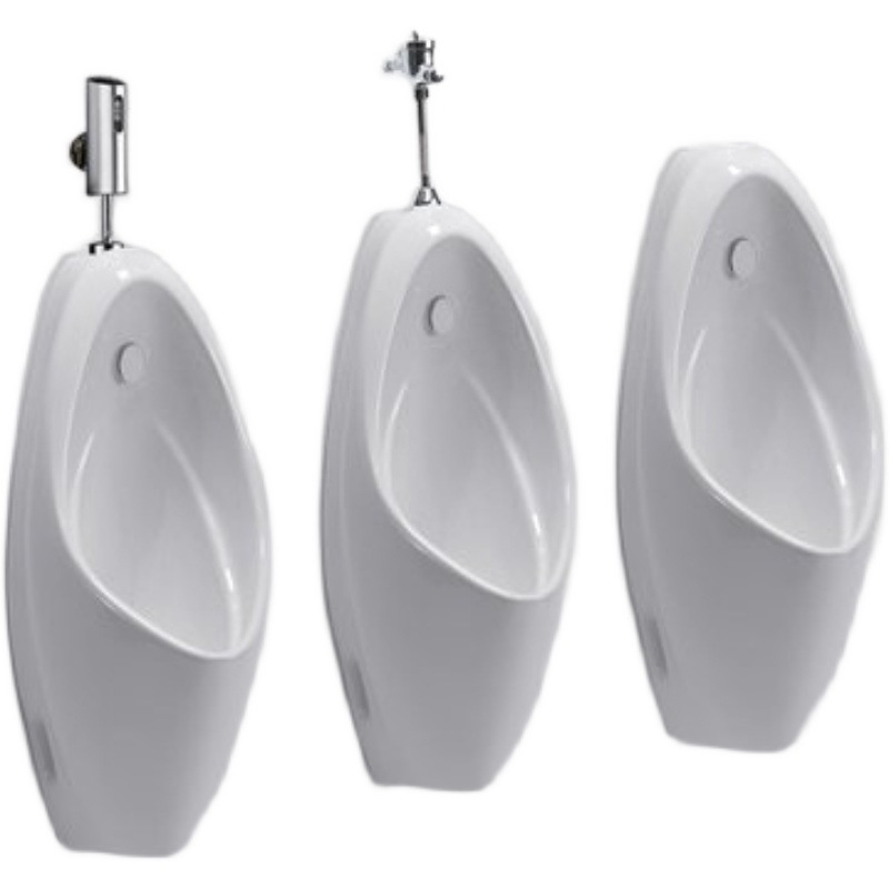 Wall-mounted sensor urinal, men's urinal, adult urinal, household toilet, ceramic urinal, wall-mounted Application Scenario