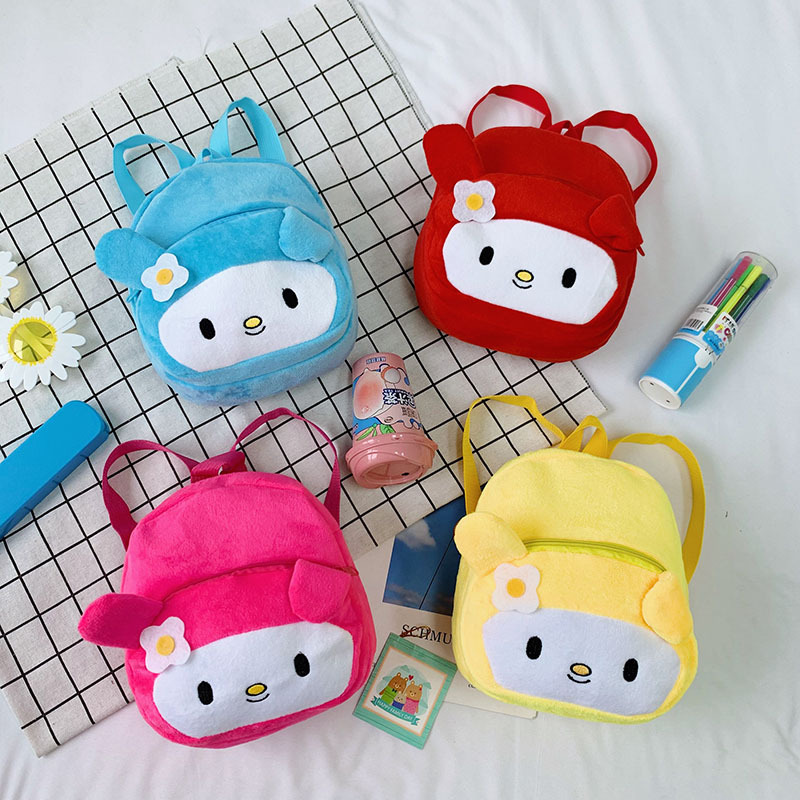 1-2-3 years old children's backpacks, cartoon plush small schoolbags, cute early education kindergarten backpacks for boys and girls full figure