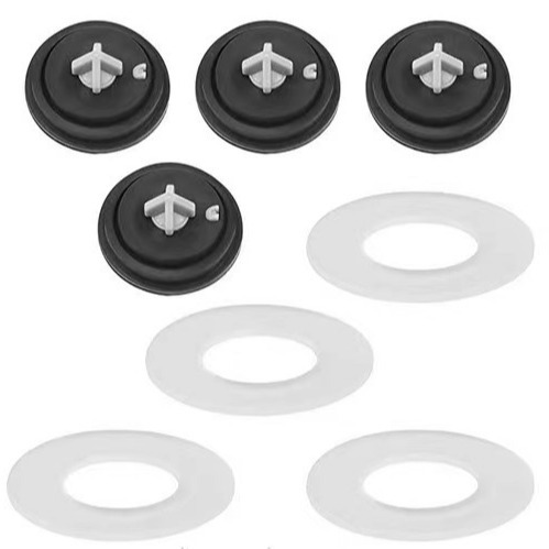 The sealing ring of the water inlet valve of the old-fashioned toilet tank, the side-inlet water stop gasket, the plunger seat, and the diaphragm gasket of the toilet water supply device full figure