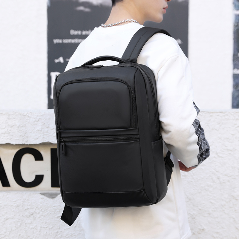 New men's backpack, multi-functional business waterproof computer bag, simple outdoor travel, large-capacity backpack details Picture