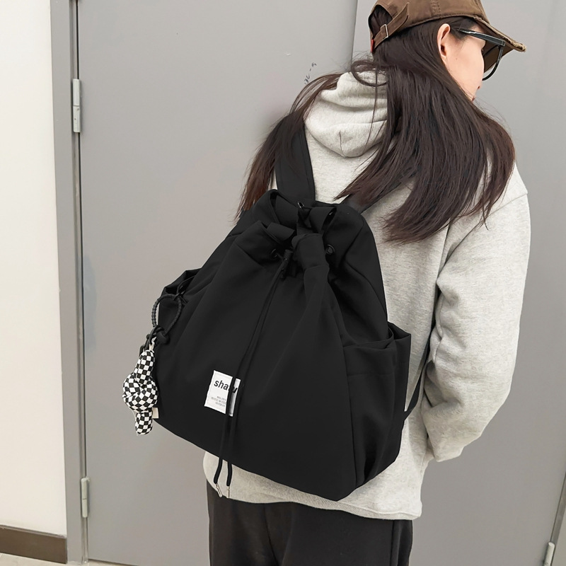 Cross-border high-end women's handbag, versatile bag, college student travel stylish men's backpack, nylon multi-purpose bag Specification drawing