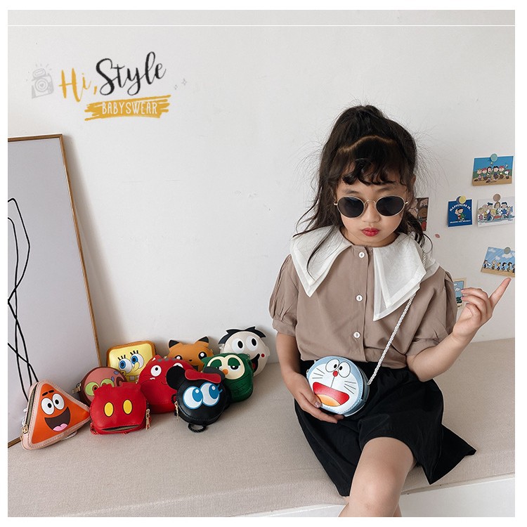 Children's mini bag for girls 2020 New Korean cartoon cute little animal single-shoulder bag for toddlers crossbody coin purse details Picture