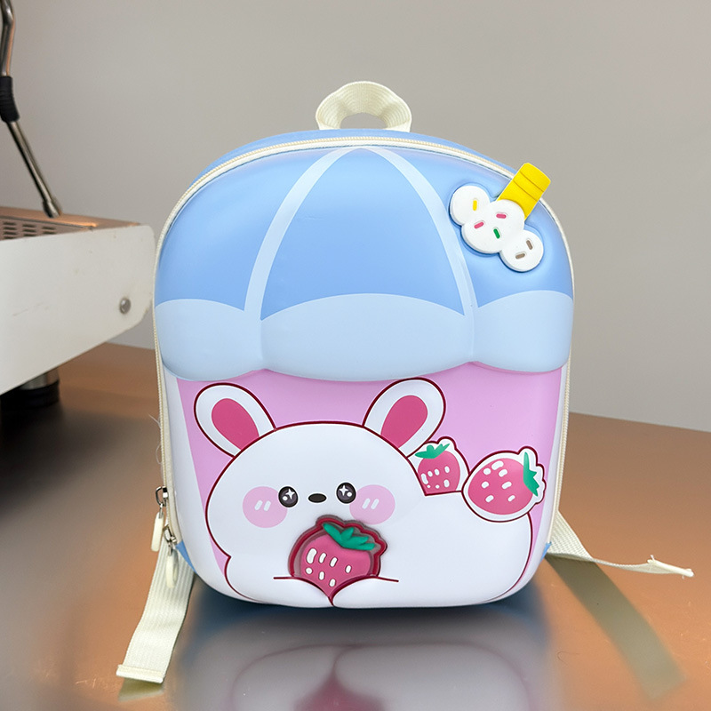 Cartoon rabbit children's hard shell schoolbag, 3-5 years old kindergarten kids, eggshell wrapped boys' and girls' three-dimensional backpacks Application Scenario