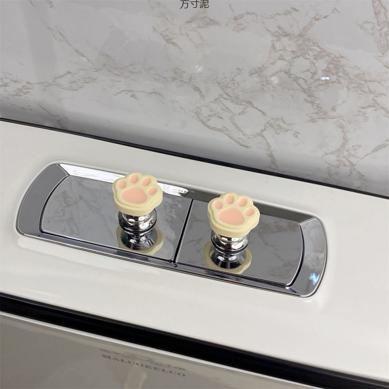 Toilet press cat paw nail art nail unblocking special water tank button auxiliary key bathroom flush switch wholesale details Picture