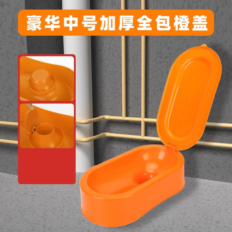 Simple plastic toilet for renovation, large toilet bowl, construction site non-disposable plastic temporary squat toilet, squat toilet details Picture