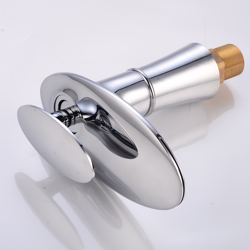 All-copper single-hole waterfall faucet, cold and hot washbasin, washbasin, bathroom sink, bathroom cabinet, European-style faucet Specification drawing