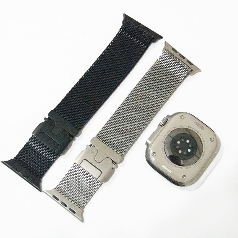 Compatible with the new Milanese S10 titanium alloy stainless steel strap for apple watch Specification drawing