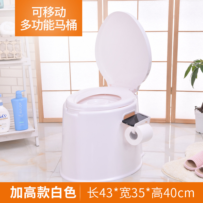 Wholesale thickened plastic portable mobile toilets, anti-slip squat toilets, and dual-purpose toilets for the elderly and pregnant women from the manufacturer details Picture