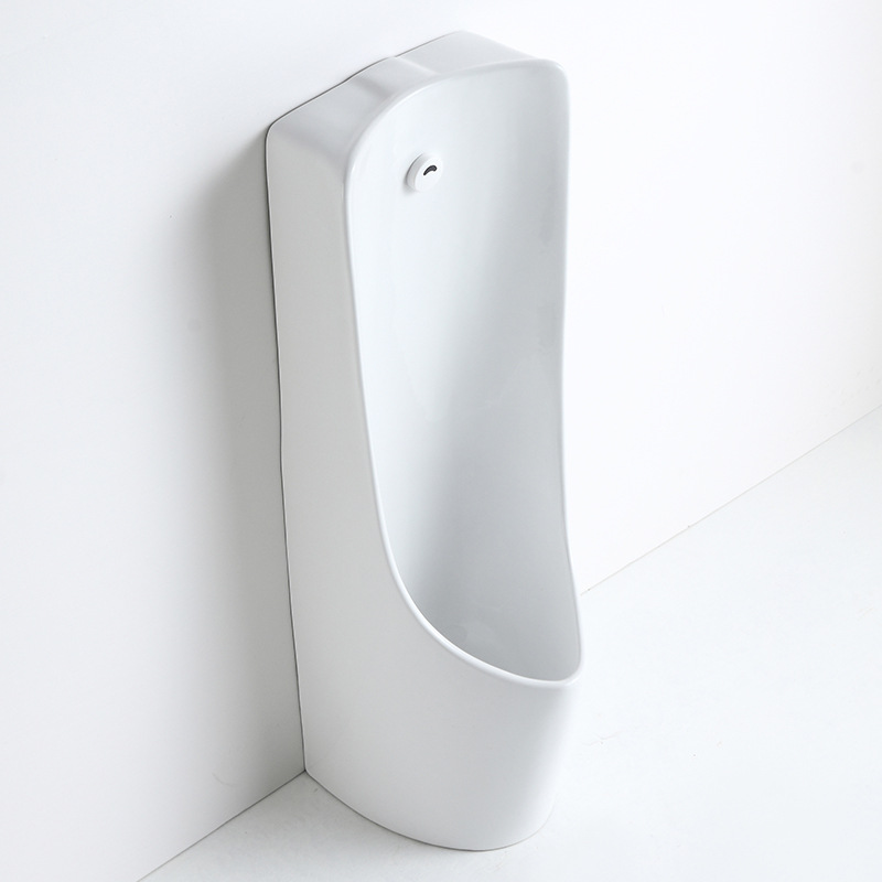 Ceramic urinal, sensor urinal, wall-mounted floor-standing, household bathroom, men's urinal details Picture