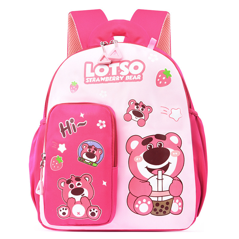 New children's schoolbag with pen case, large capacity, cute cartoon, kindergarten girl backpack, cross-border primary school student bag Item Picture