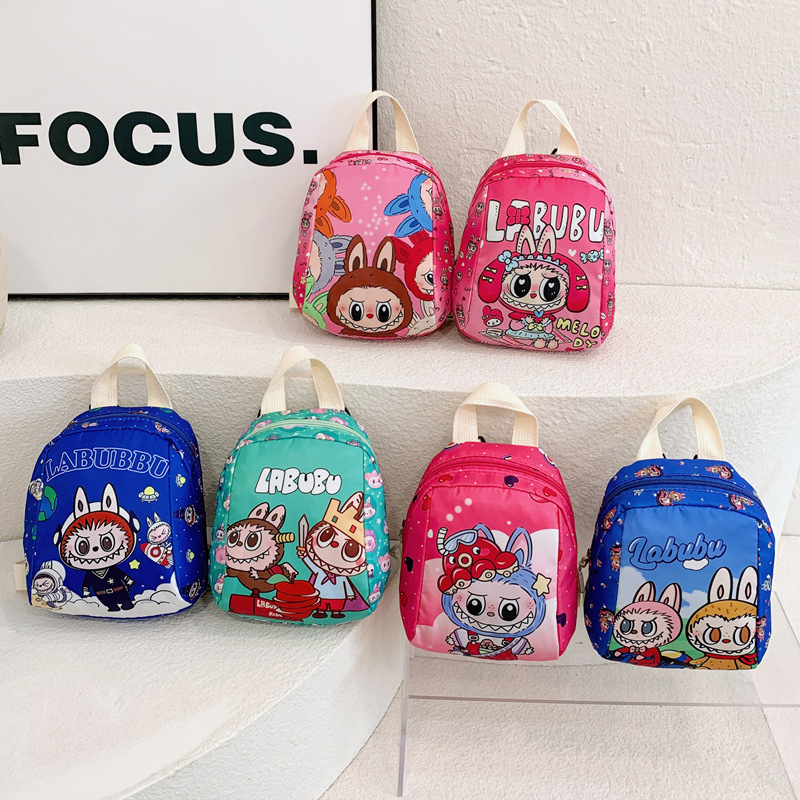 2024 New children's bag, ins Korean early autumn cartoon chest bag, lightweight and fashionable travel crossbody backpack for boys and girls full figure