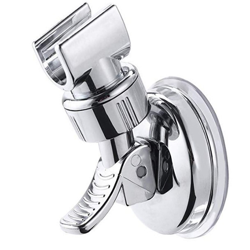 Strong suction cup shower head stand base without drilling, fixed frame for bathroom shower head, plastic showerhead Item Picture