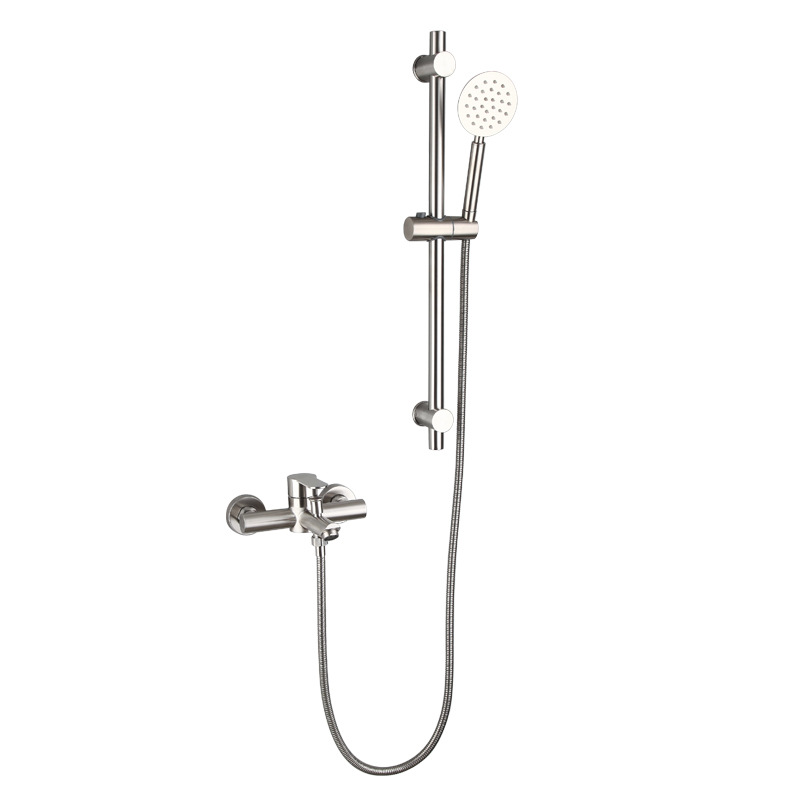 304 stainless steel simple two-function shower head set, bathroom shower bathtub, cold and hot water mixing valve faucet Item Picture