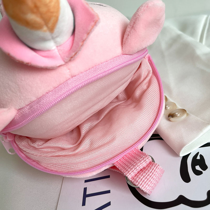 2021 New style Student cute Unicorn Lolita single-shoulder crossbody children's bag, plush bag, claw machine doll bag Application Scenario
