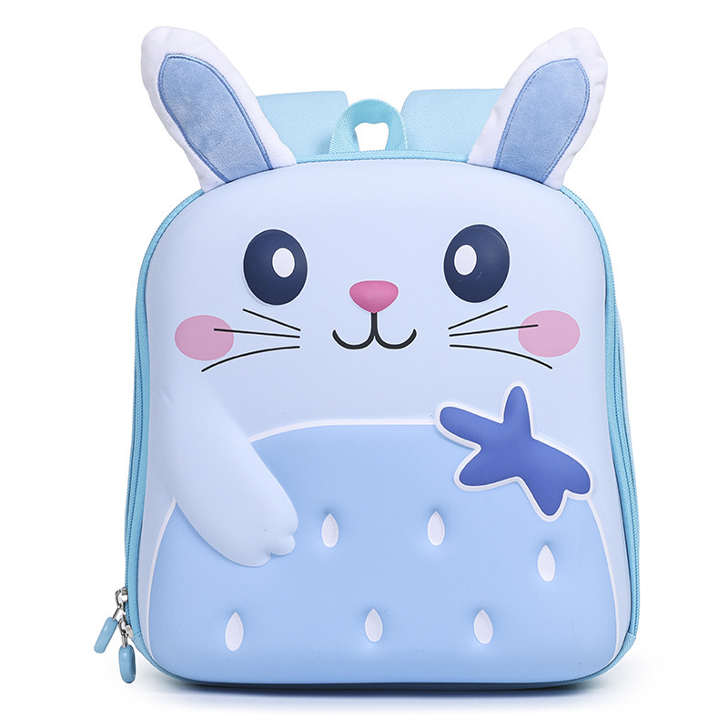 Kindergarten Baby Backpack 2025 Cartoon Super Cute 3D Rabbit Girl Schoolbag for children going out to play and relax Specification drawing