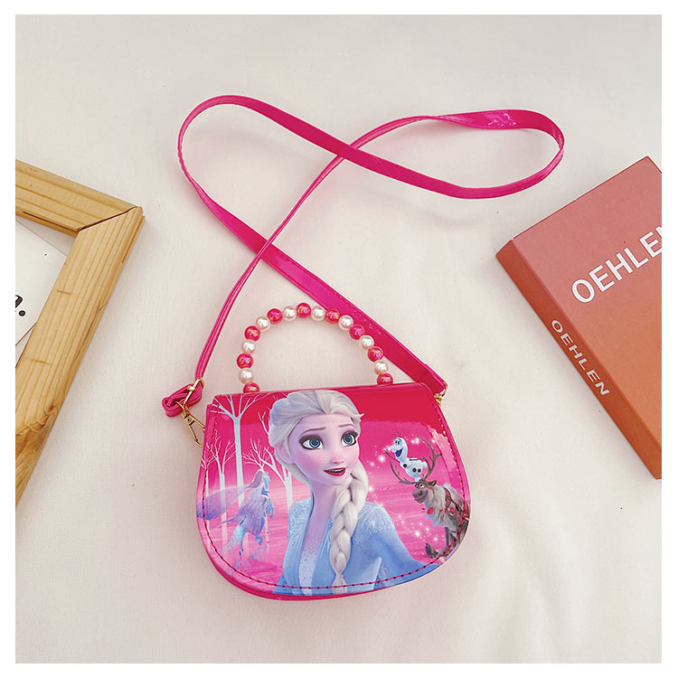 New foreign trade ice and snow princess handbag, girls' bag, Aisha crossbody single-shoulder hand-held coin purse Specification drawing