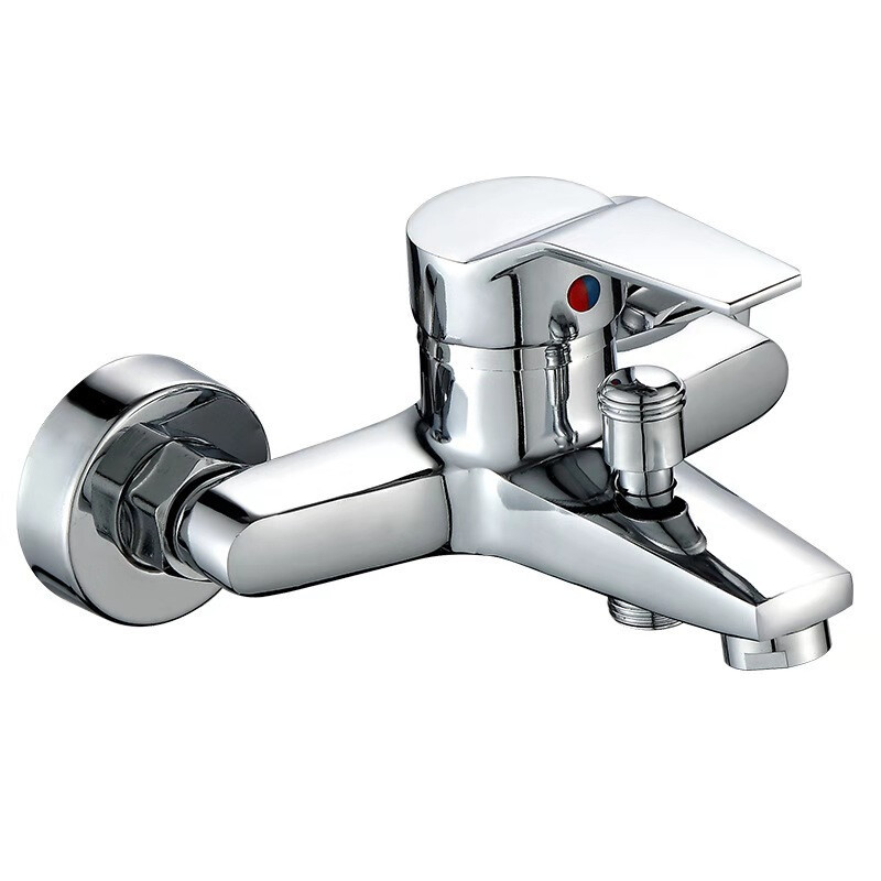 Wholesale all-copper mixed water valve, shower faucet, shower head set, bathroom bathtub mixed switch, three-in-one cold and hot water faucet Item Picture