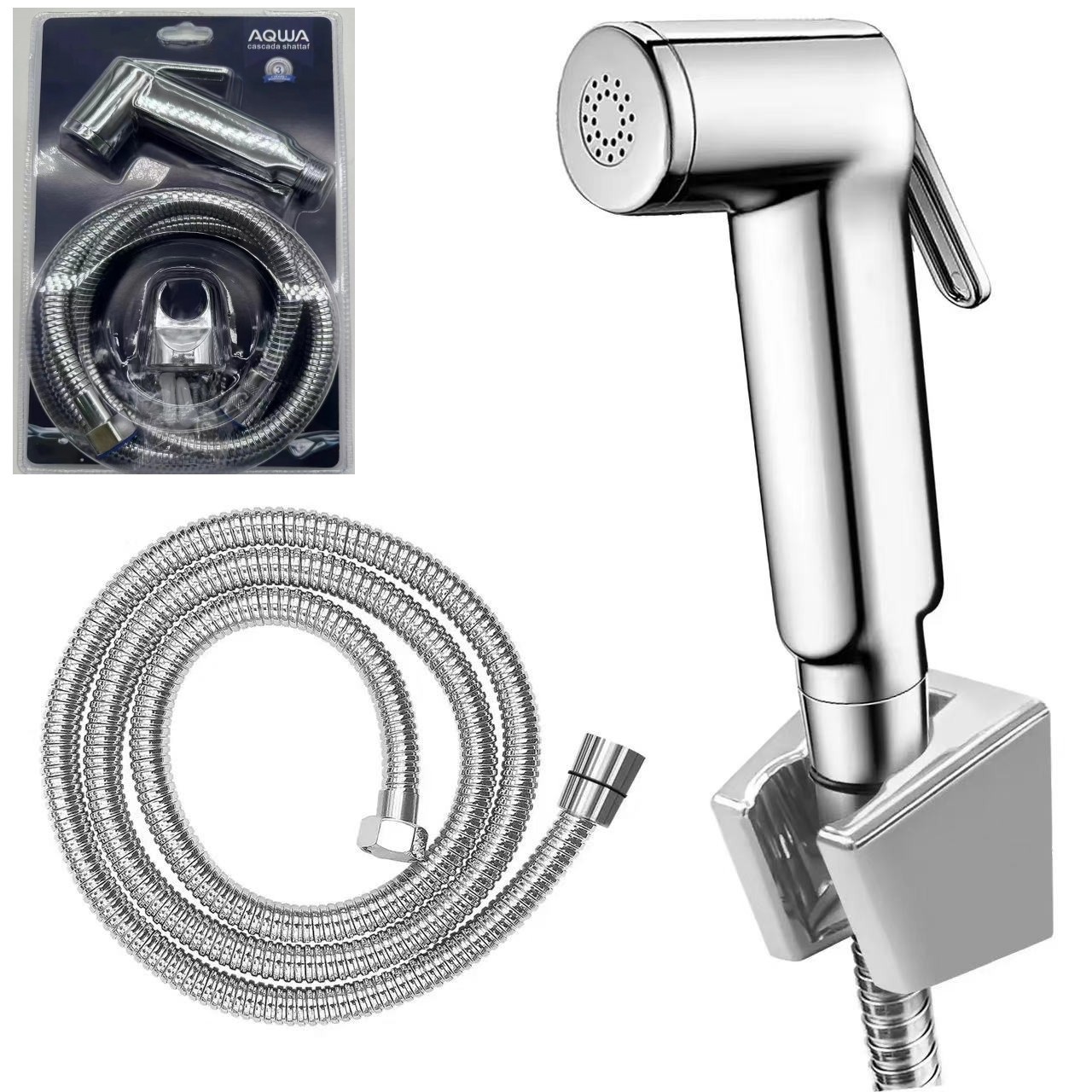 ABS portable bathroom toilet shattaf feminine wash, toilet companion, spray gun set, pressurized explosion-proof shower head full figure