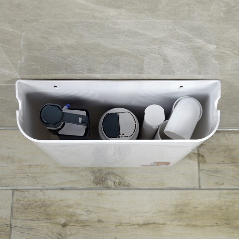 Pure material squat toilet plastic flush tank size double press white squat pit water tank Squat toilet water tank Meijia Sanitary Ware Q902 Application Scenario