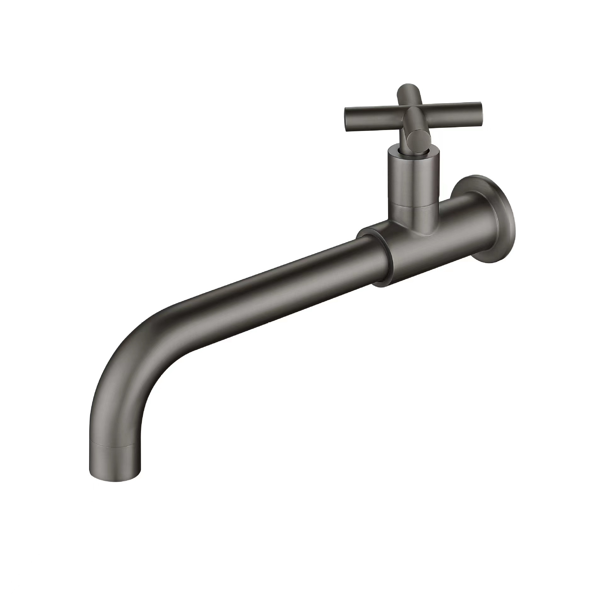 All-copper single-cooling wall-mounted faucet for export, golden washbasin, balcony, bathroom, European-style extended mop sink faucet Item Picture