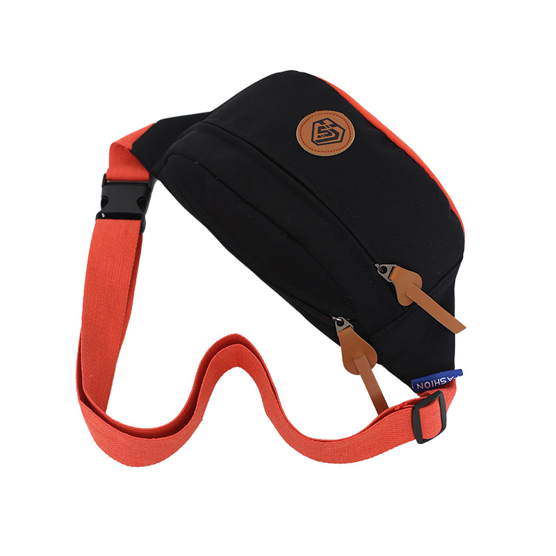 Internet-famous wholesale chest bags, men's large-capacity crossbody bags, outdoor sports trendy brand waist bags, nylon versatile single-shoulder bags, trendy bags Item Picture