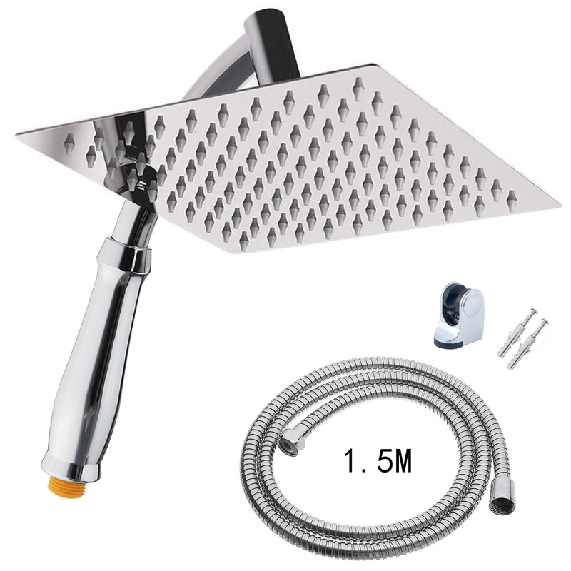 201 stainless steel shower head, overhead spray, pressurized bathroom shower head, shower set, household shower head full figure