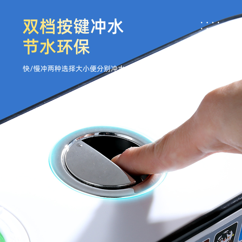Household bathroom water tank squat toilet, energy-saving toilet water tank, large flushing force, thickened squat toilet, wall-mounted toilet flushing water tank Application Scenario