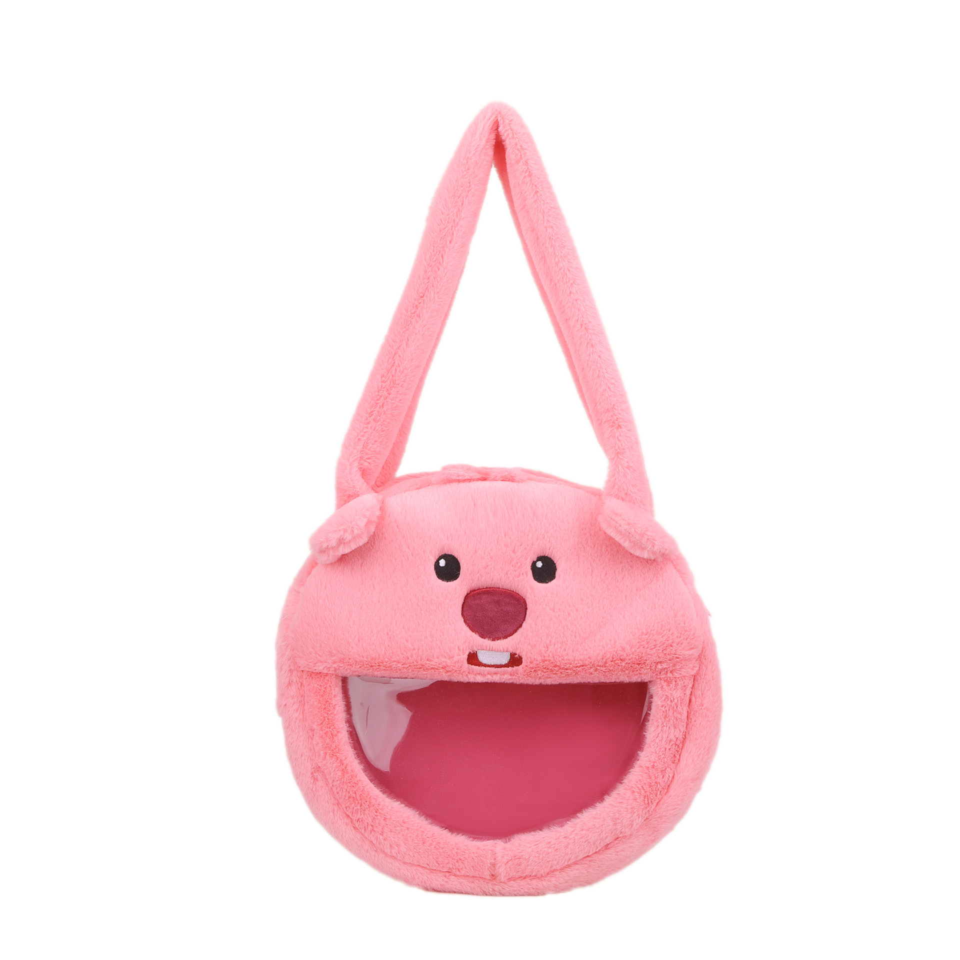 Round pain bag, cute little beaver Lu Bi single-shoulder bag, large-capacity girl jk storage bag, student zipper backpack Item Picture