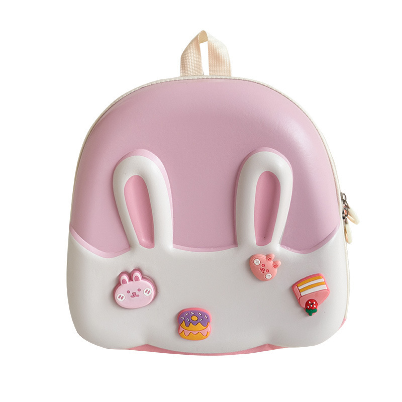 2024 New cartoon children's schoolbag, kindergarten eggshell bag, boys' and girls' glowing rabbit small bags, cute backpacks Item Picture