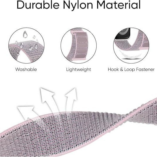 Suitable for apple Velcro double-loop nylon strap iwatch987 smartwatch strap Specification drawing