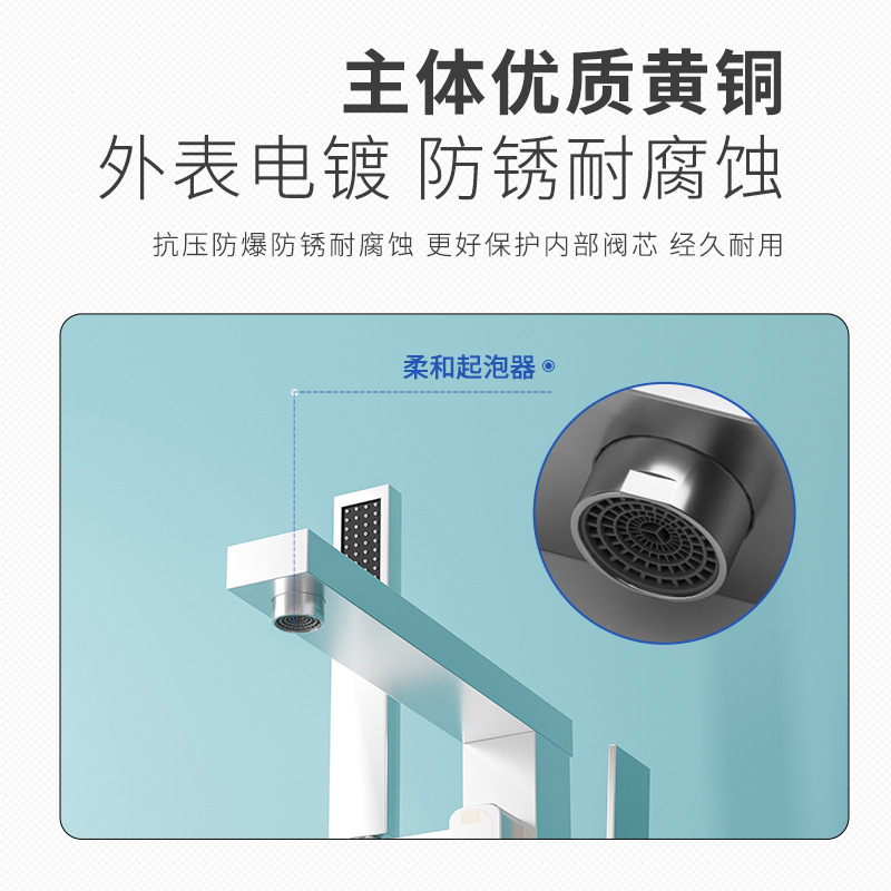 Baiyilun Gun Grey shower head set, wholesale of cold and hot water shower heads for export, wholesale of bathroom shower heads for foreign trade Application Scenario