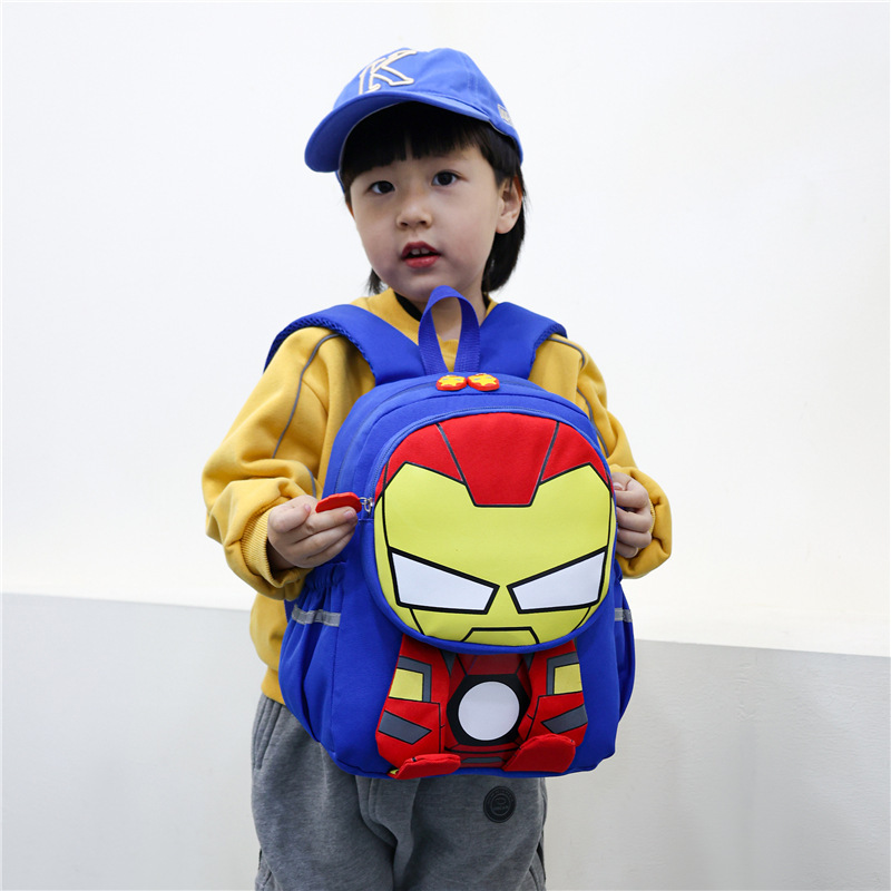 Kindergarten schoolbags, children's cute baby backpacks, new super cute boys' lightweight and load-reducing backpacks for export Specification drawing