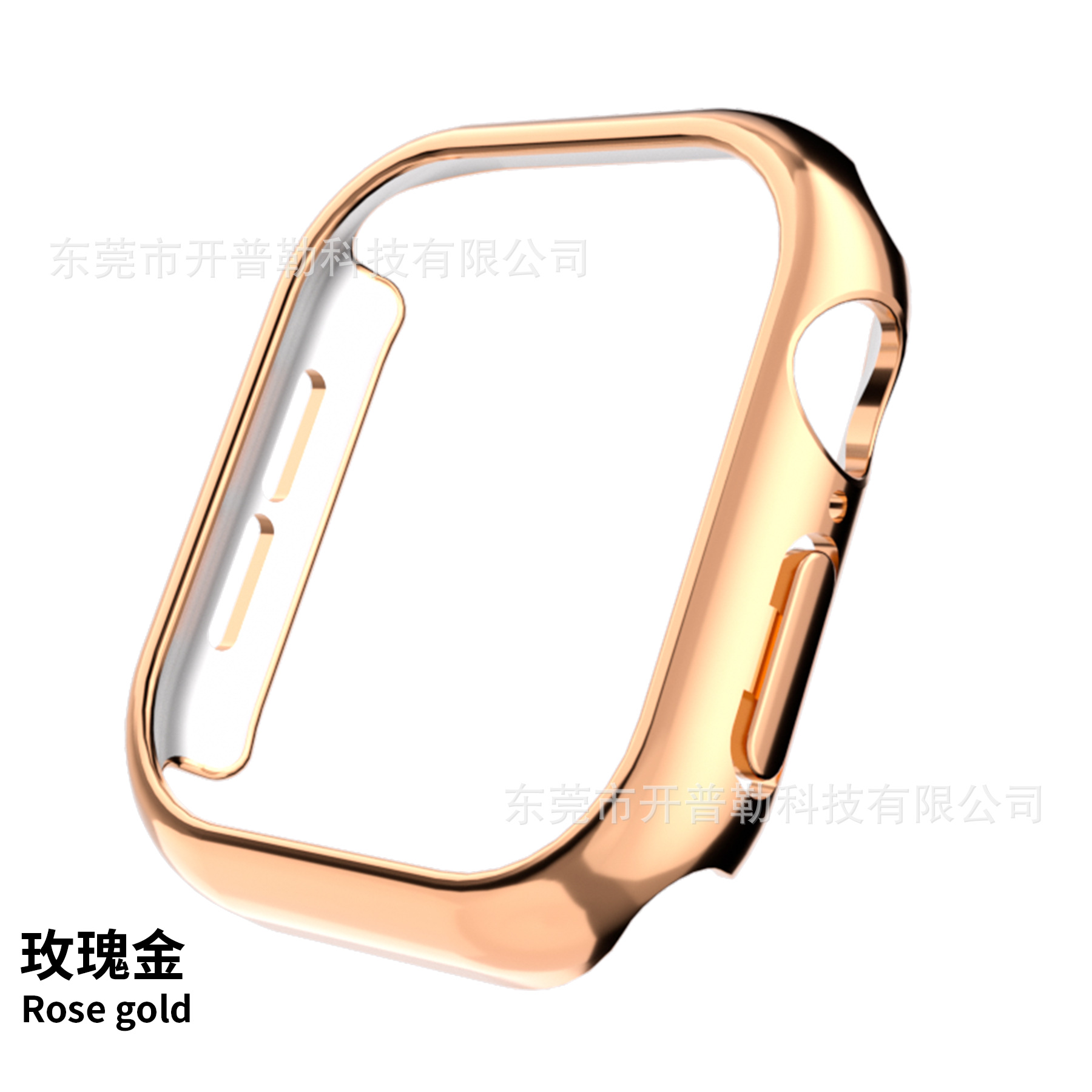 This electroplated and hollowed-out protective case is suitable for Apple 1st to 10th generation iwatch and Apple s10 watch Specification drawing