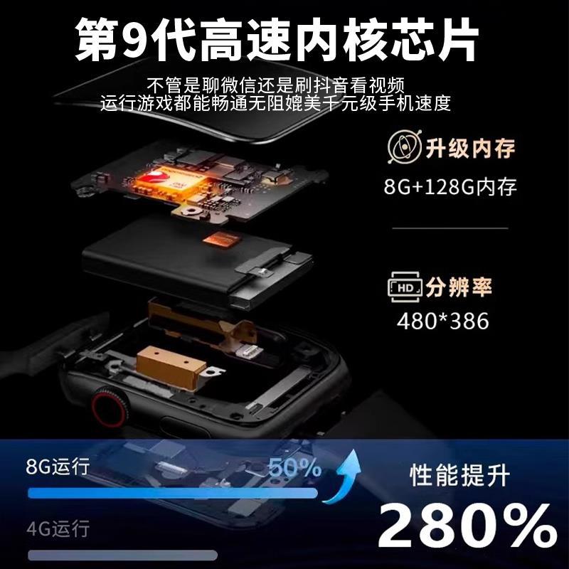 Large-screen 5G WiFi-enabled smart smartwatches for men and women, adult NFC with SIM card insertion Item Picture