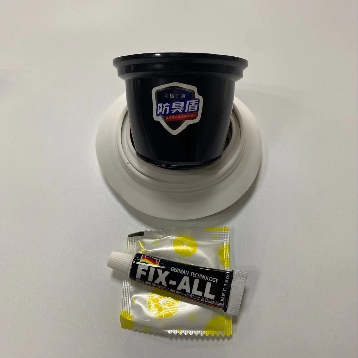Bathroom squat toilet odor prevention and clogging device, toilet hole blocking and odor reverse device, toilet hole blocking and deodorizing toilet lid Specification drawing