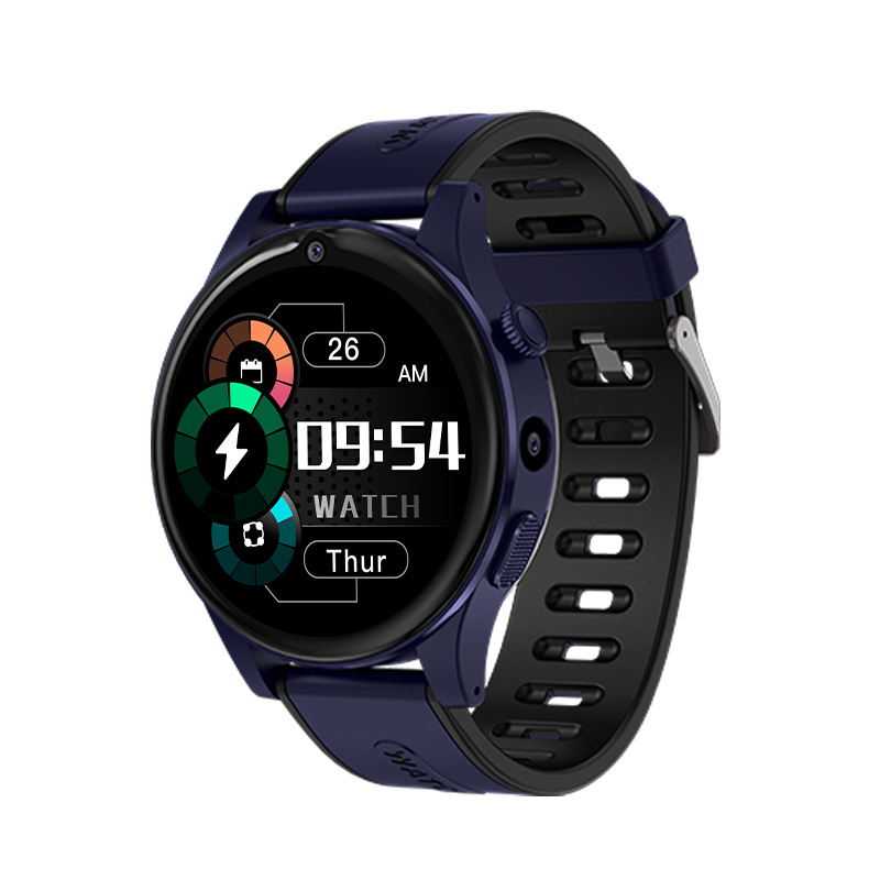The round-screen smart smartwatch features an ultra-long standby time, 4G full network compatibility, outdoor sports calls, and a card-inserting design for adults and high school students Item Picture