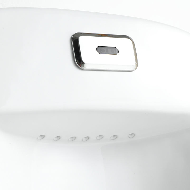 Ceramic urinal wall-mounted floor-standing integrated sensor toilet bowl, vertical urinal, wall-mounted urinal and urine trough project Specification drawing