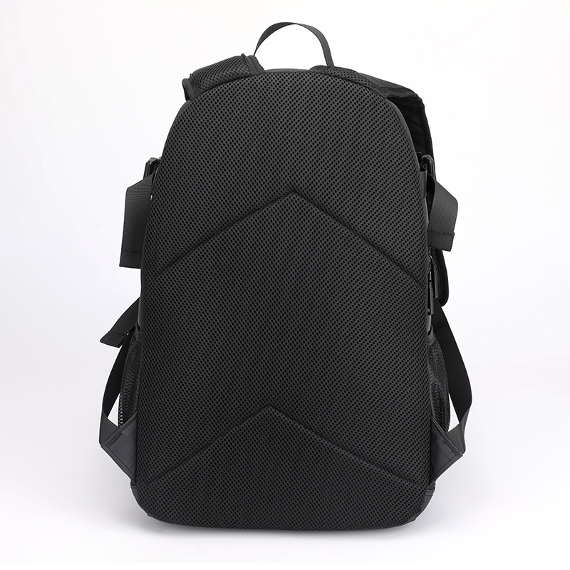 New men's large-capacity backpack, fashionable and simple business computer bag, casual college student travel schoolbag Specification drawing