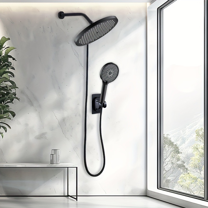 Pressurized energy-saving large panel shower head, shower water heater, bath faucet, bathroom rain shower, hand-held pressurized lotus details Picture