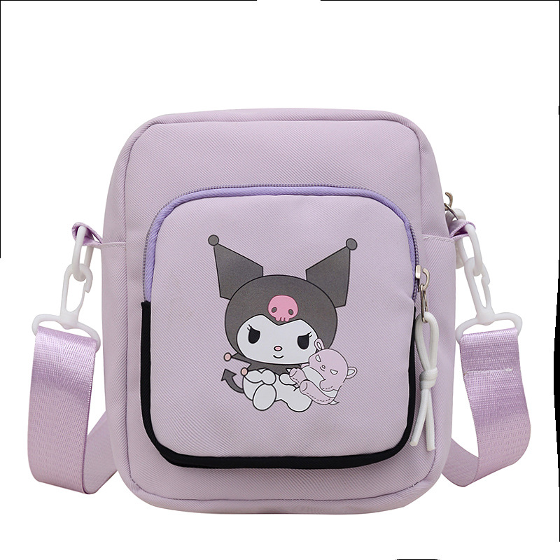 Cartoon cute men's and women's crossbody bag 2024, high appearance level, fashionable and trendy, large-capacity single-shoulder bag, casual storage bag Item Picture