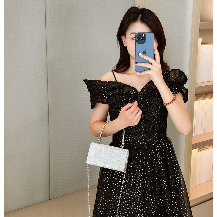 New cross-border full-diamond shiny handbags, birthday, wedding, banquet and dinner bags, single-shoulder bags, crossbody bags and handbags details Picture