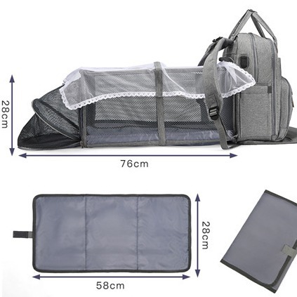 Cross-border exclusive high-end backpacks, crib bags, multi-functional mommy bags, lightweight backpacks for mother and baby outings full figure