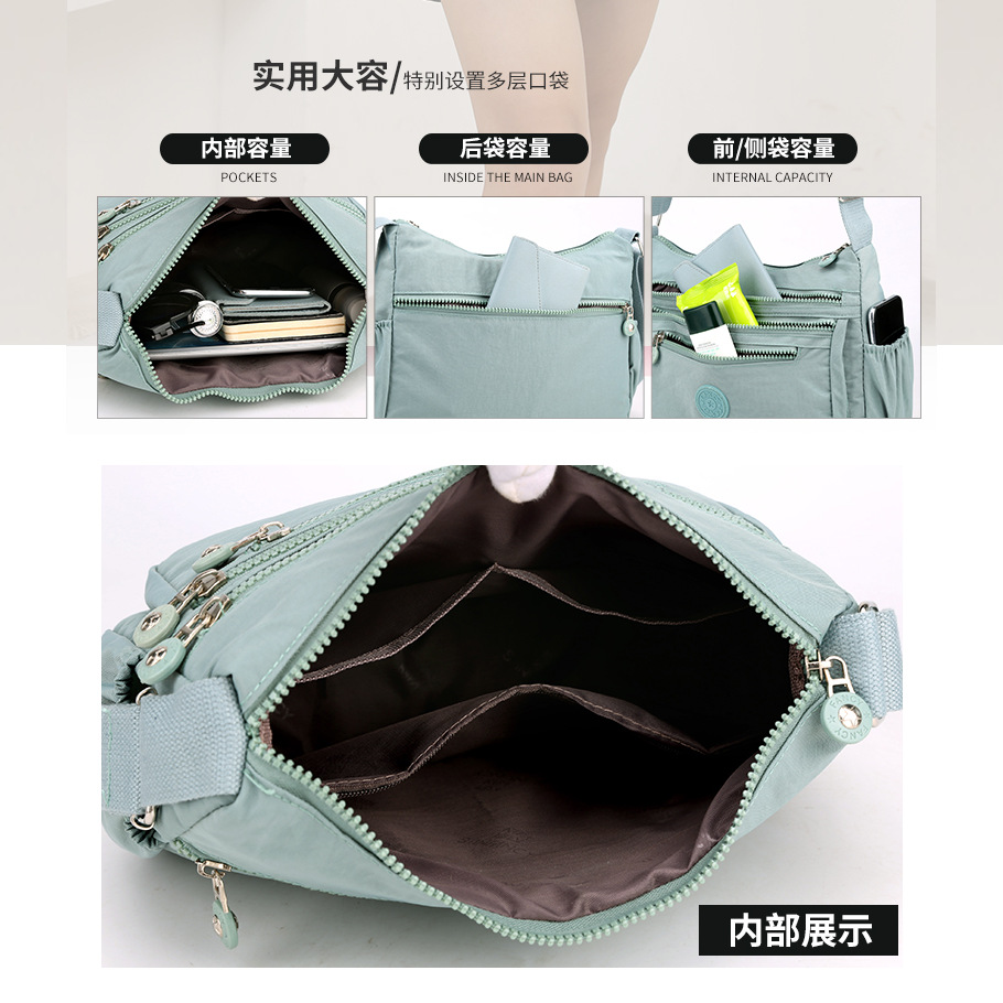 Ladies' pillow bags are selling well. Moms' single-shoulder bags are fashionable makeup bags. Simple travel large crossbody bags are versatile handbags Specification drawing