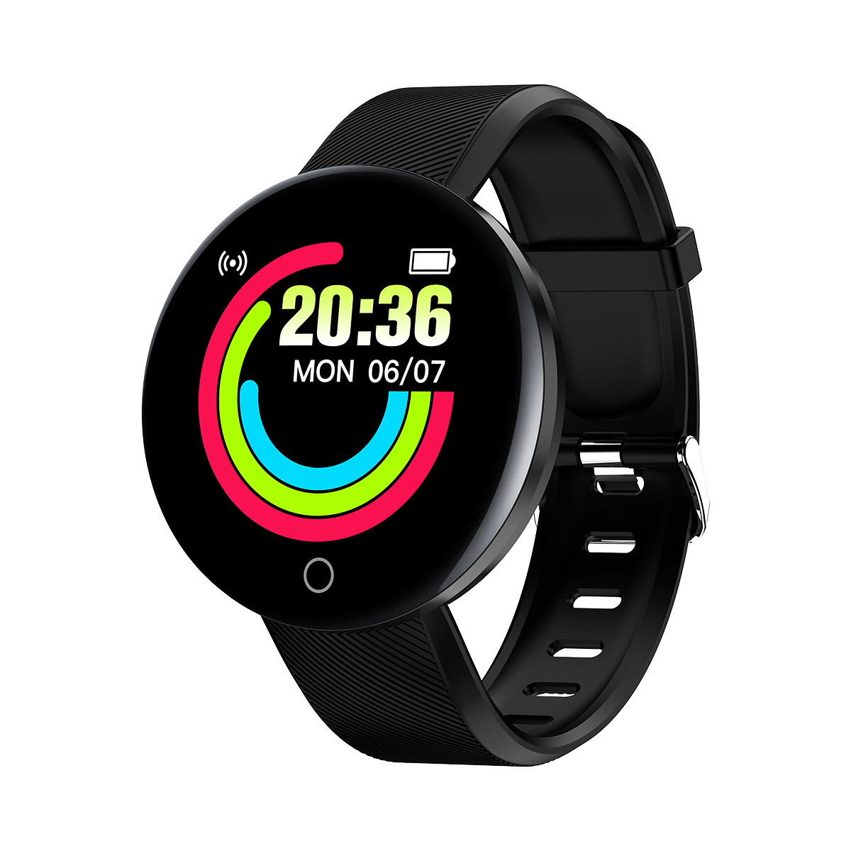 D18 Smart bracelet with color screen, fashionable sports bracelet, step counting, sleep monitoring, heart rate monitoring, health reminder, cross-border full figure
