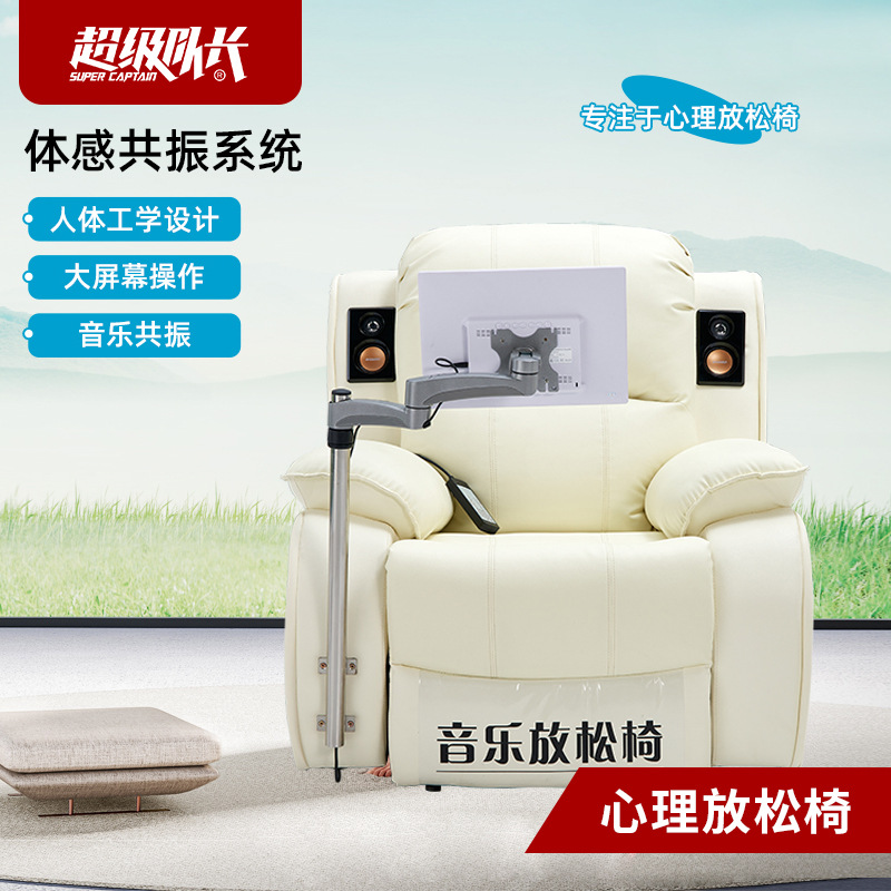 VR psychological relaxation chair, single-person psychological counseling sofa, multi-functional relaxation music rhythm sofa, electric massage shake details Picture