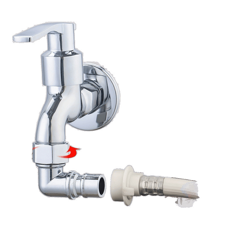All-copper 4-inch union 90-degree right-angle elbow, washing machine faucet inlet pipe and outlet nozzle snap adapter Item Picture
